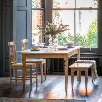 Gallery Eton Oak Extending Dining Table, Seats 6-8