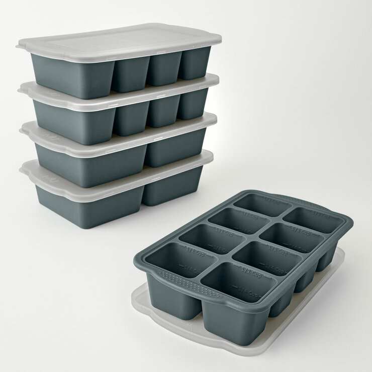 MIU Silicone Freezer Tray, 5 piece set in 2 Colours