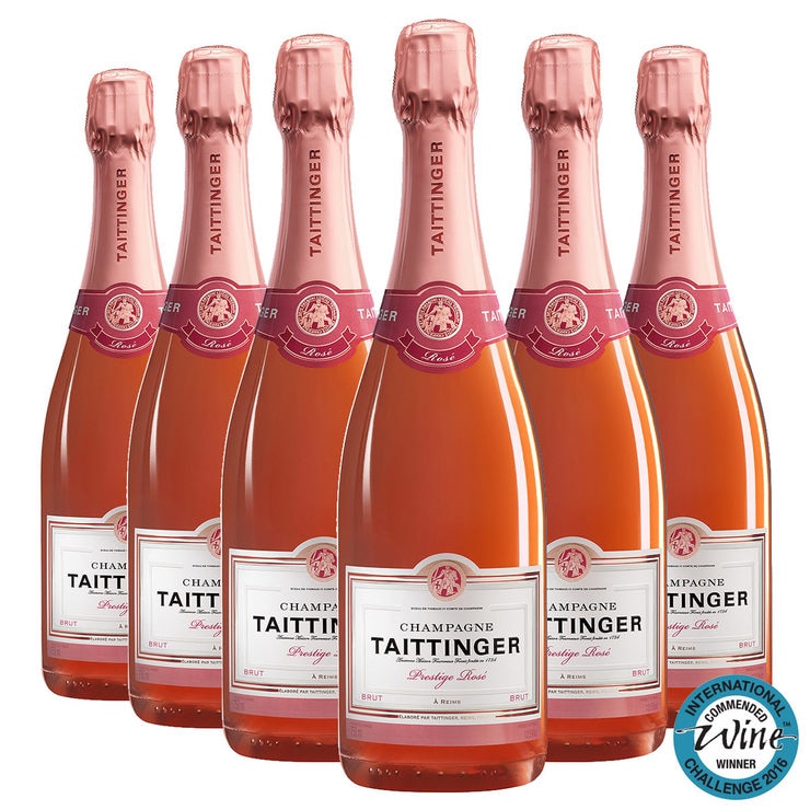 Taittinger Brut Prestige Rosé NV Champagne, 6 x 75cl Costco UK