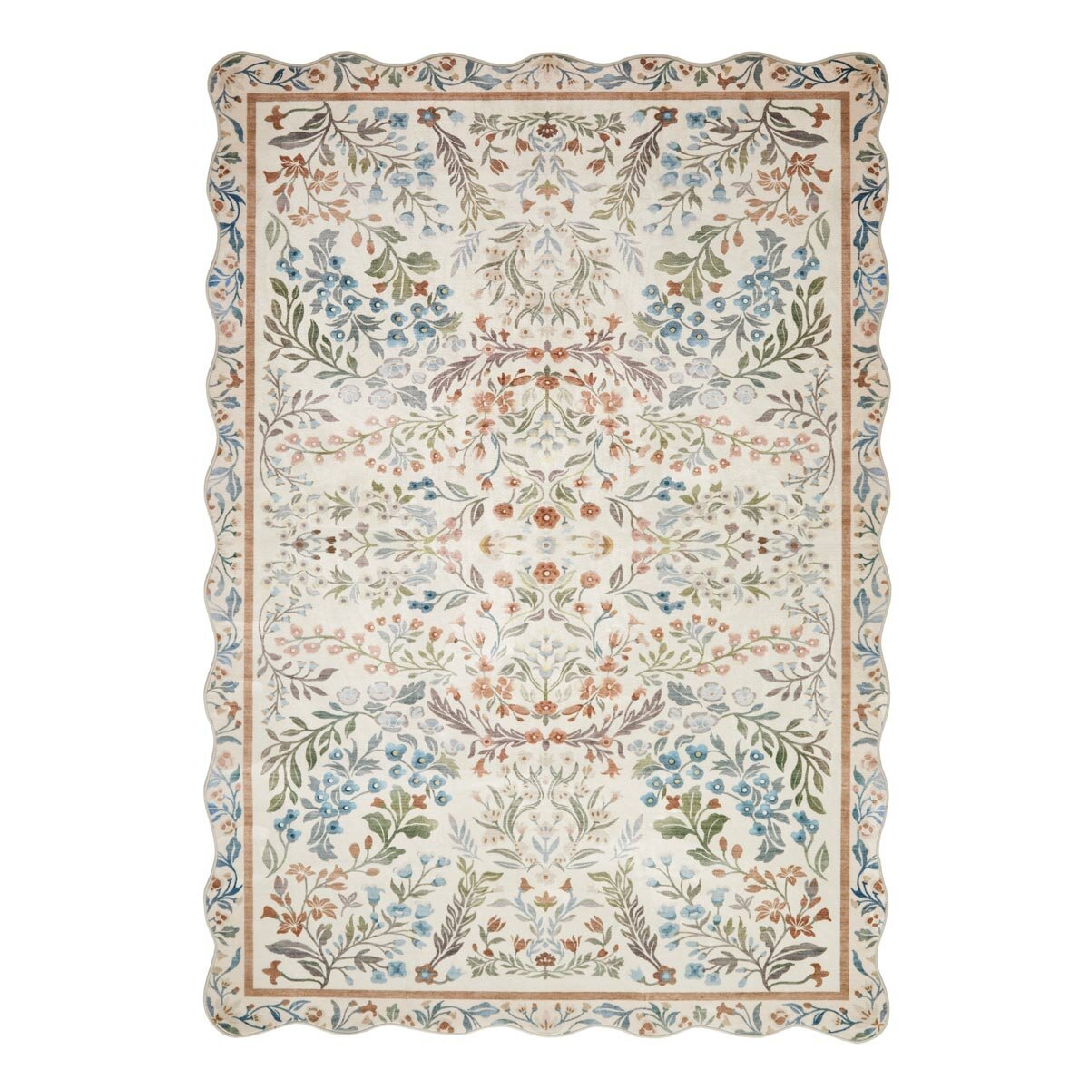 Concept Looms Liberty Cream Multi Washable Rug, in 2 Sizes