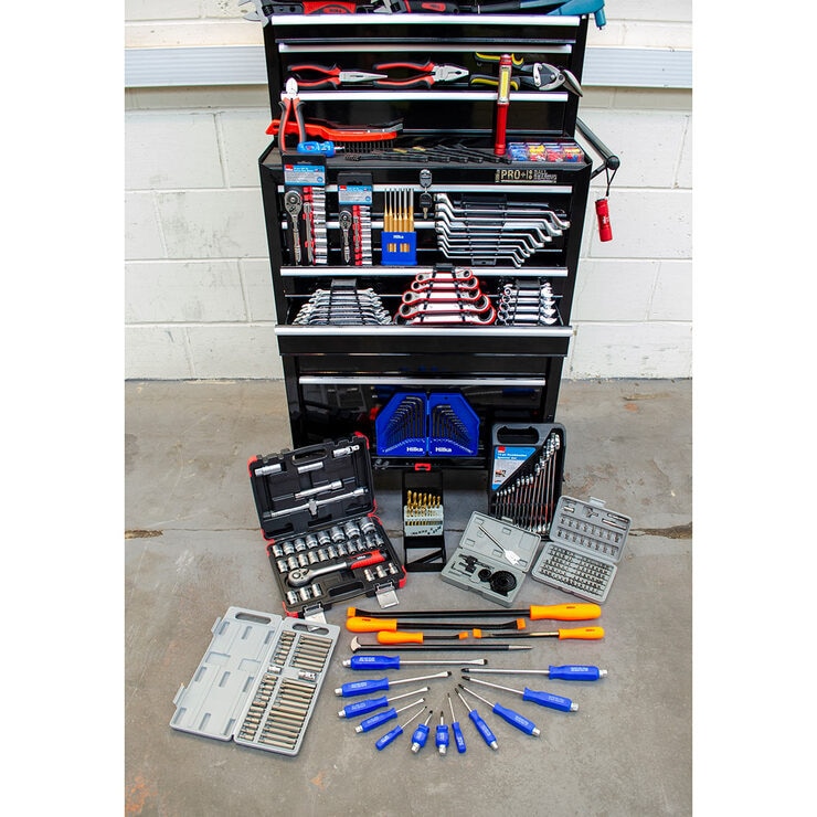 Hilka 527 Piece Tool Kit with Heavy Duty 15Drawer Tool Chest Costco UK