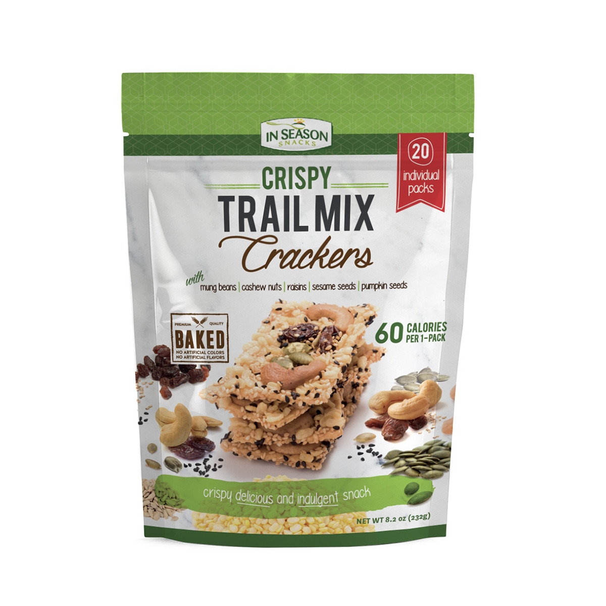 In Season Crispy Trail Mix Crackers, 232g