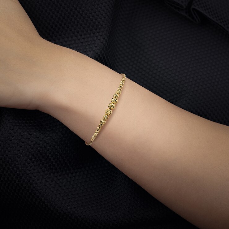 14ct Yellow Gold Bolo Bracelet Costco UK