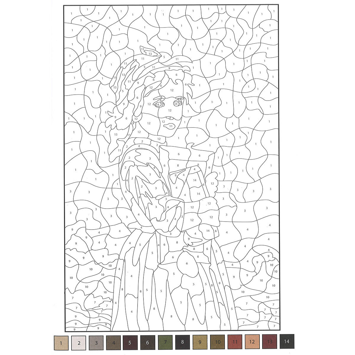 Colouring Book Assortment, Colouring by Numbers