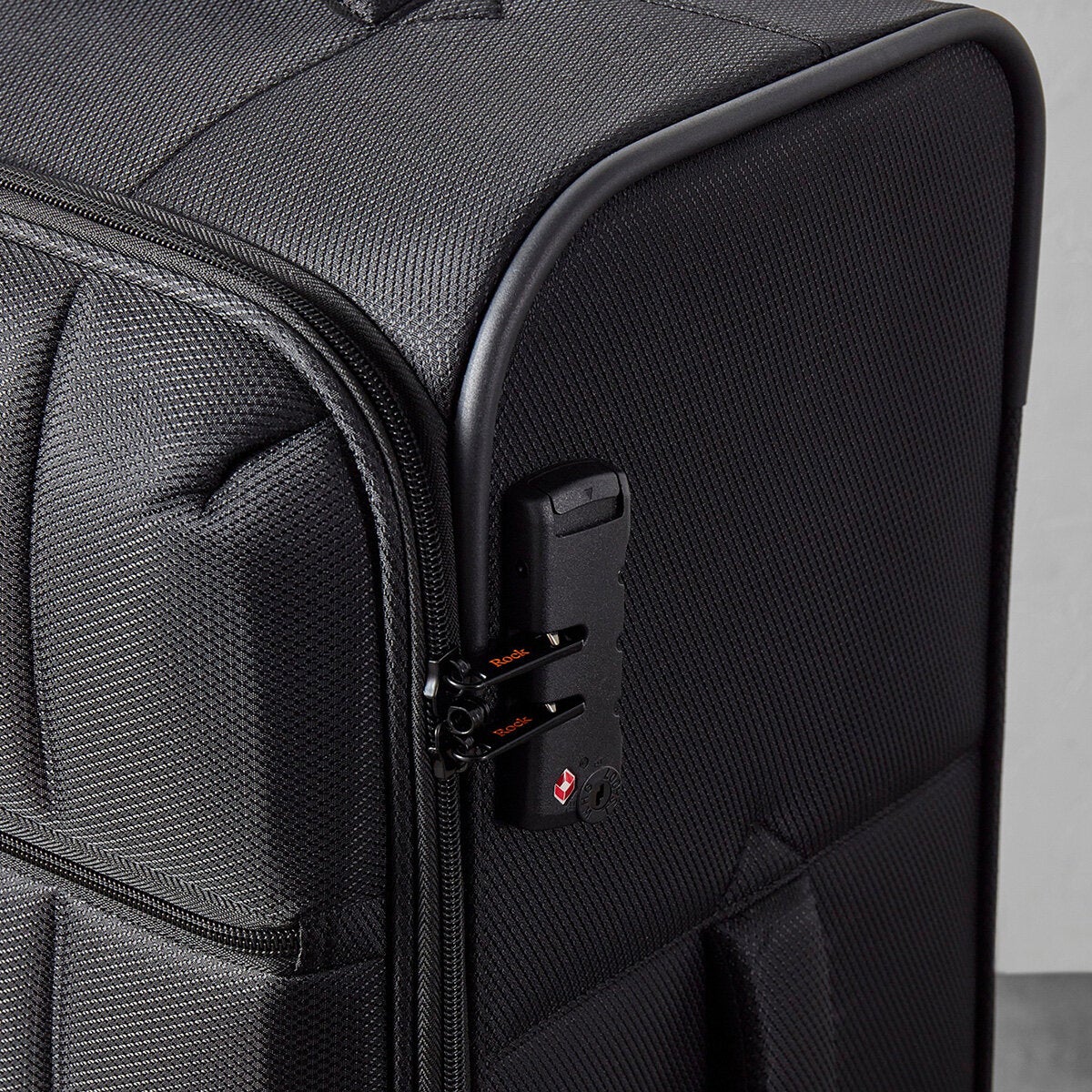 Rock Tokyo Softshell Suitcase 3pc set in Black Rock Tokyo Softshell Suitcase 3pc set in Black