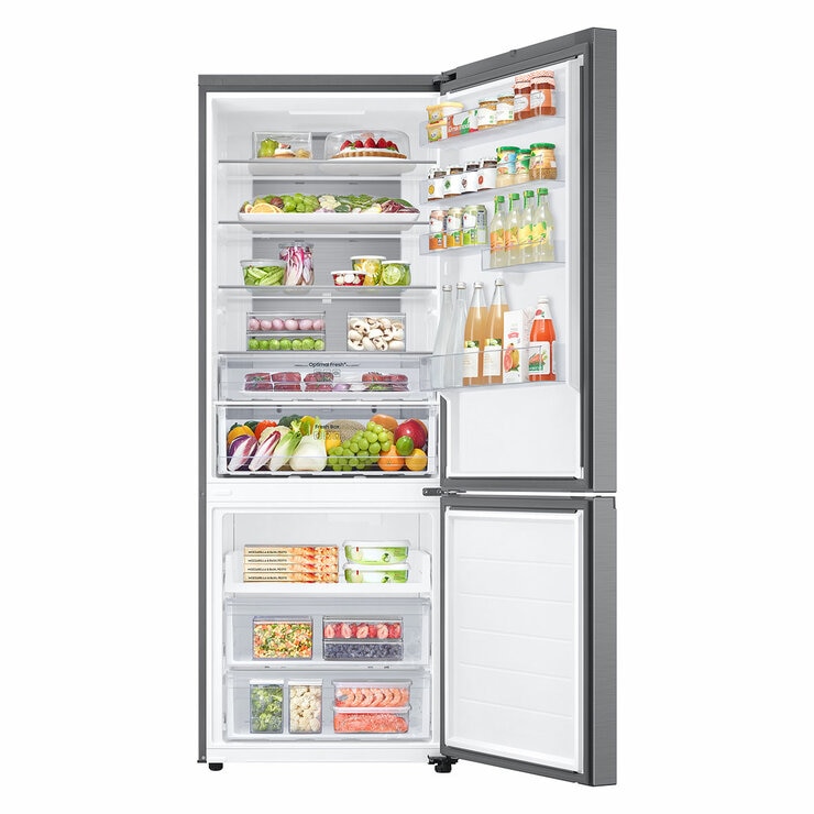 Samsung Series 8 SpaceMax RB53DG703ES9EU 538L Smart Combi Fridge Freezer,E Rated in Refined Inox