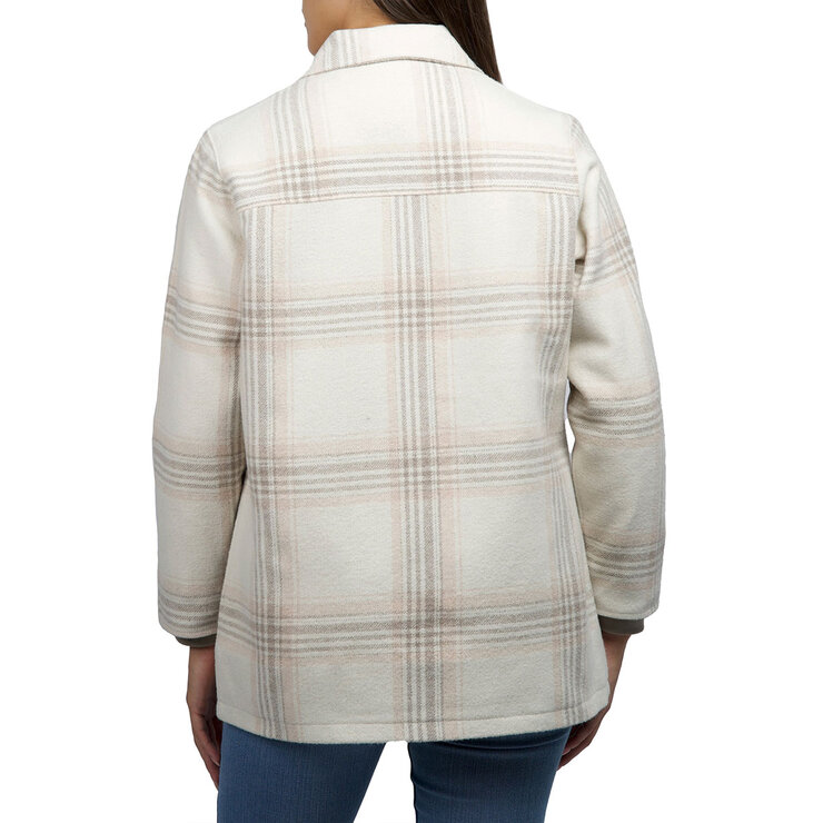 Jachs Women's Wool Blend Shacket in Cream Jachs Women's Wool Blend Shacket in Cream