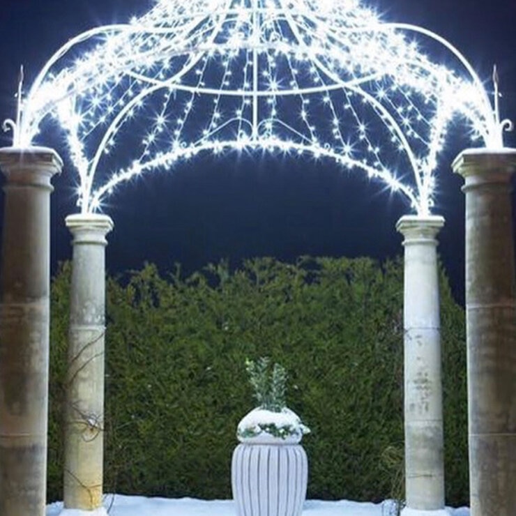 Lights4You 66ft (20m) 120 LED Ice White Outdoor String Lights