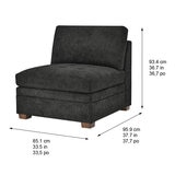 Thomasville Tisdale Dark Grey Additional Armless Piece