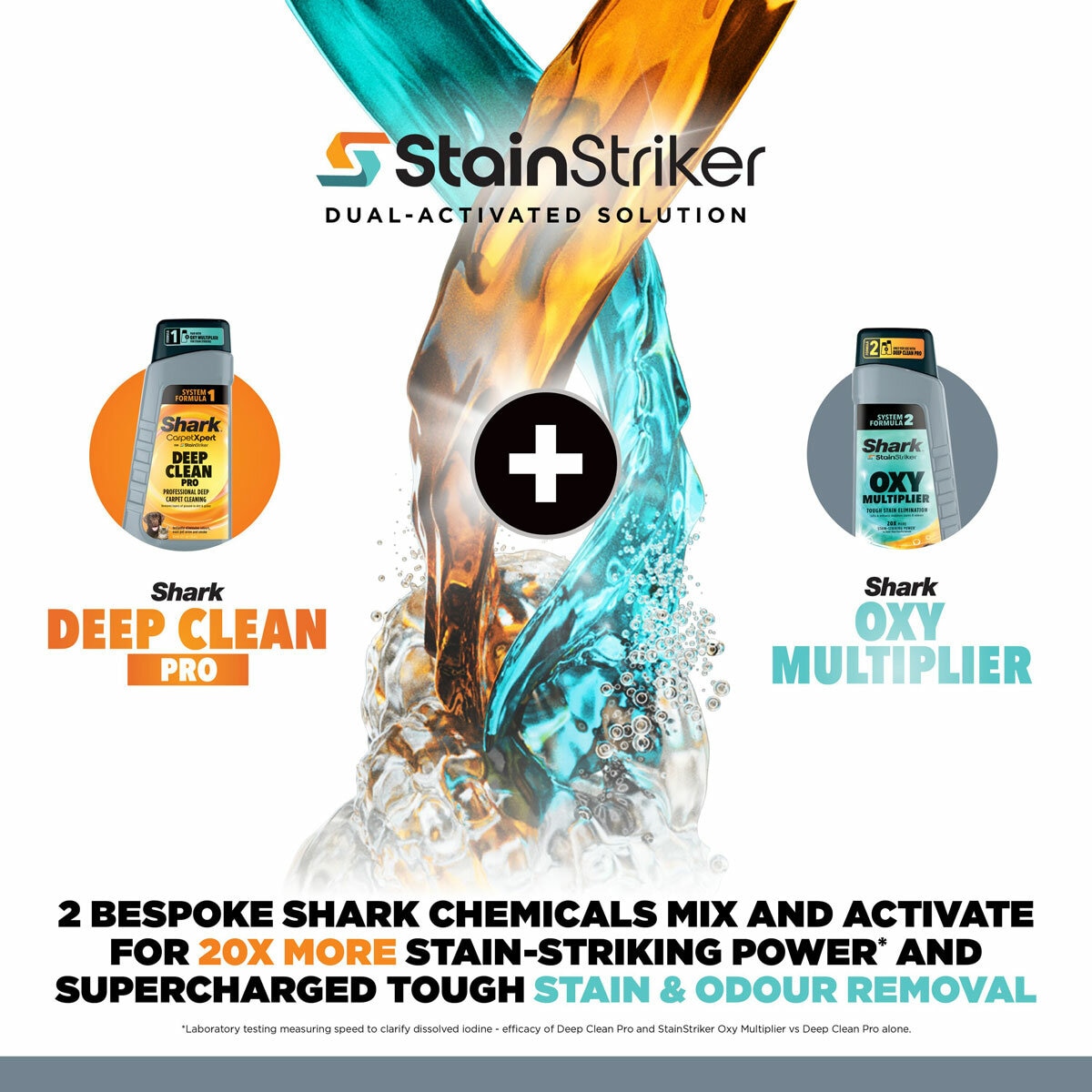 Lifestyle image of Shark StainStriker Stain & Spot Cleaner's StainStriker solution Lifestyle image of Shark StainStriker Stain & Spot Cleaner's StainStriker solution