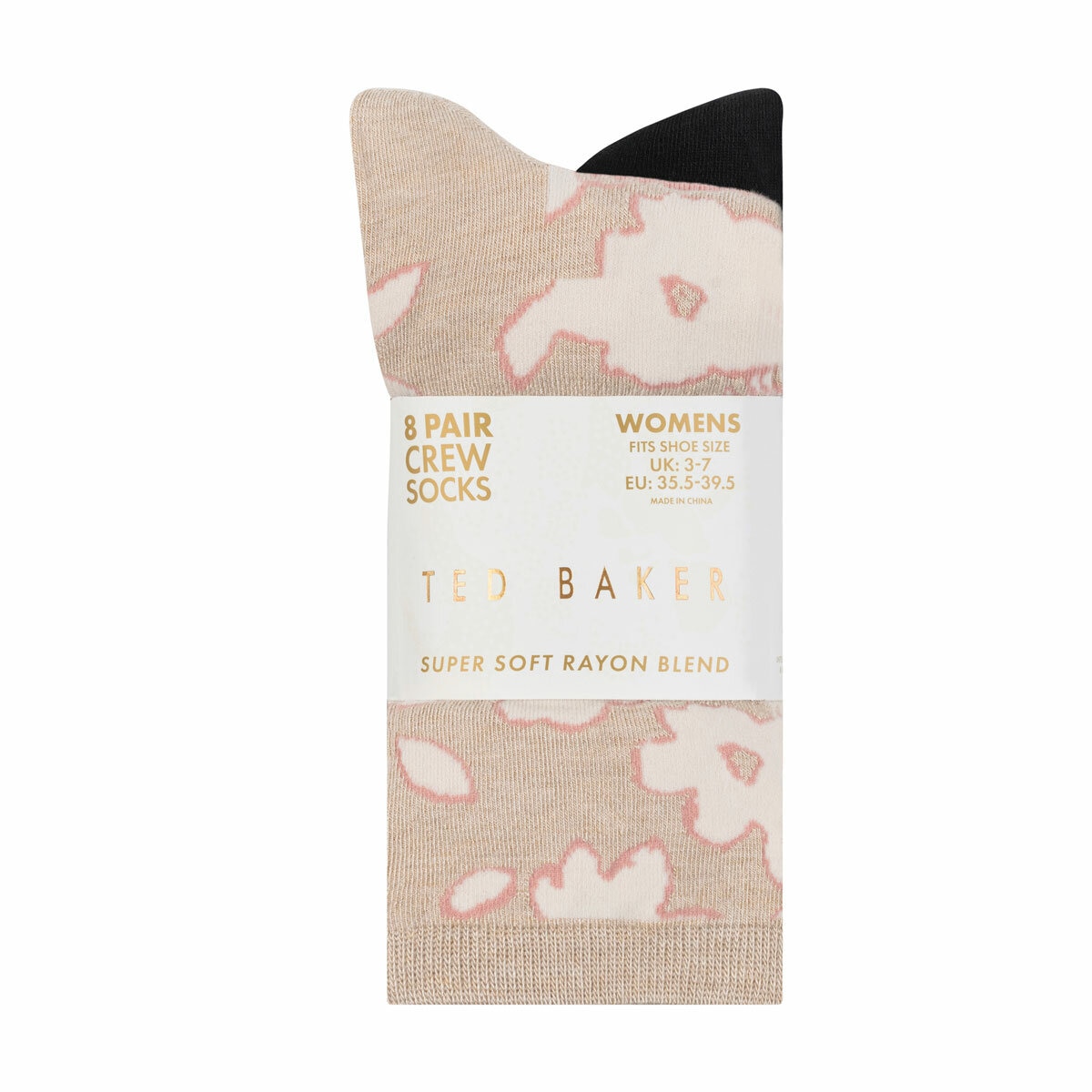 Ted Baker Women's Crew Sock, 8 Pack