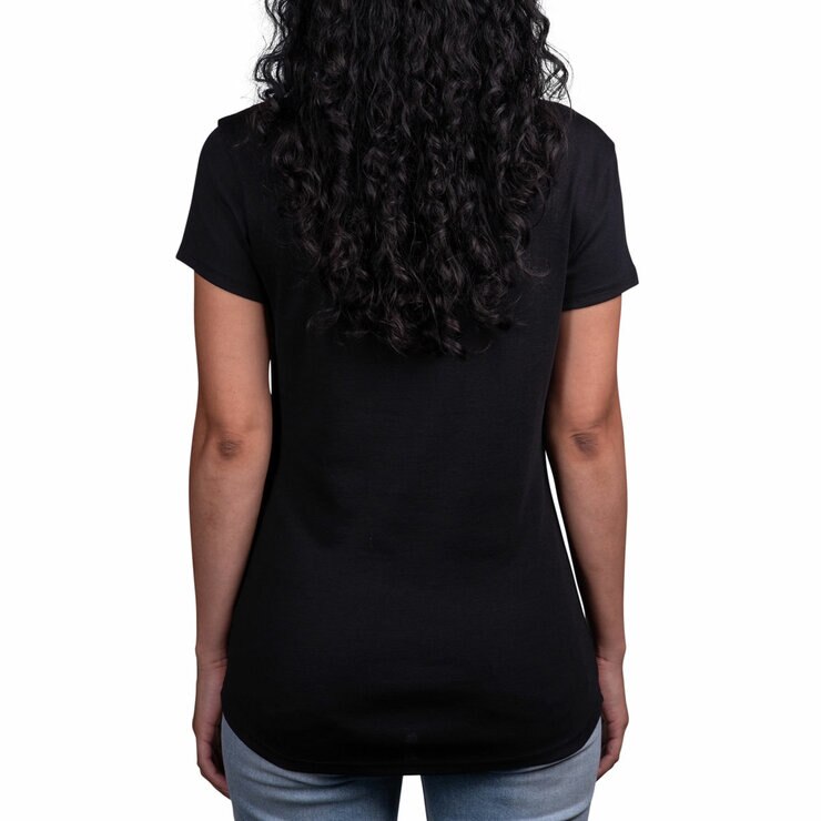 Kirkland Signature Ladies Scoop Neck Pima Tee in Black