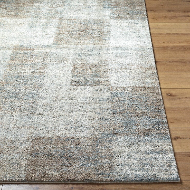 Livabliss Avellino Grey Check Rug, In 2 Sizes