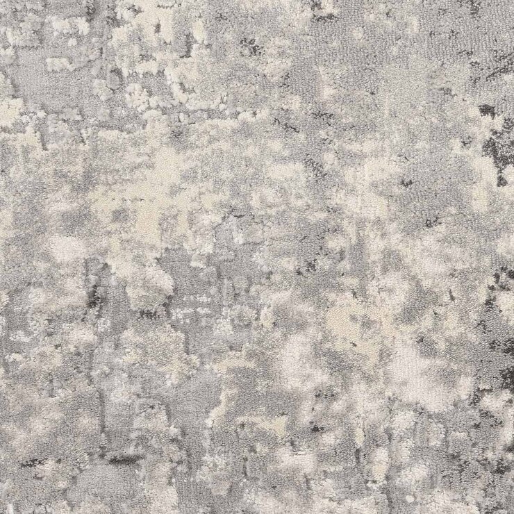 Rustic Textures Mottled Grey Runner Rug