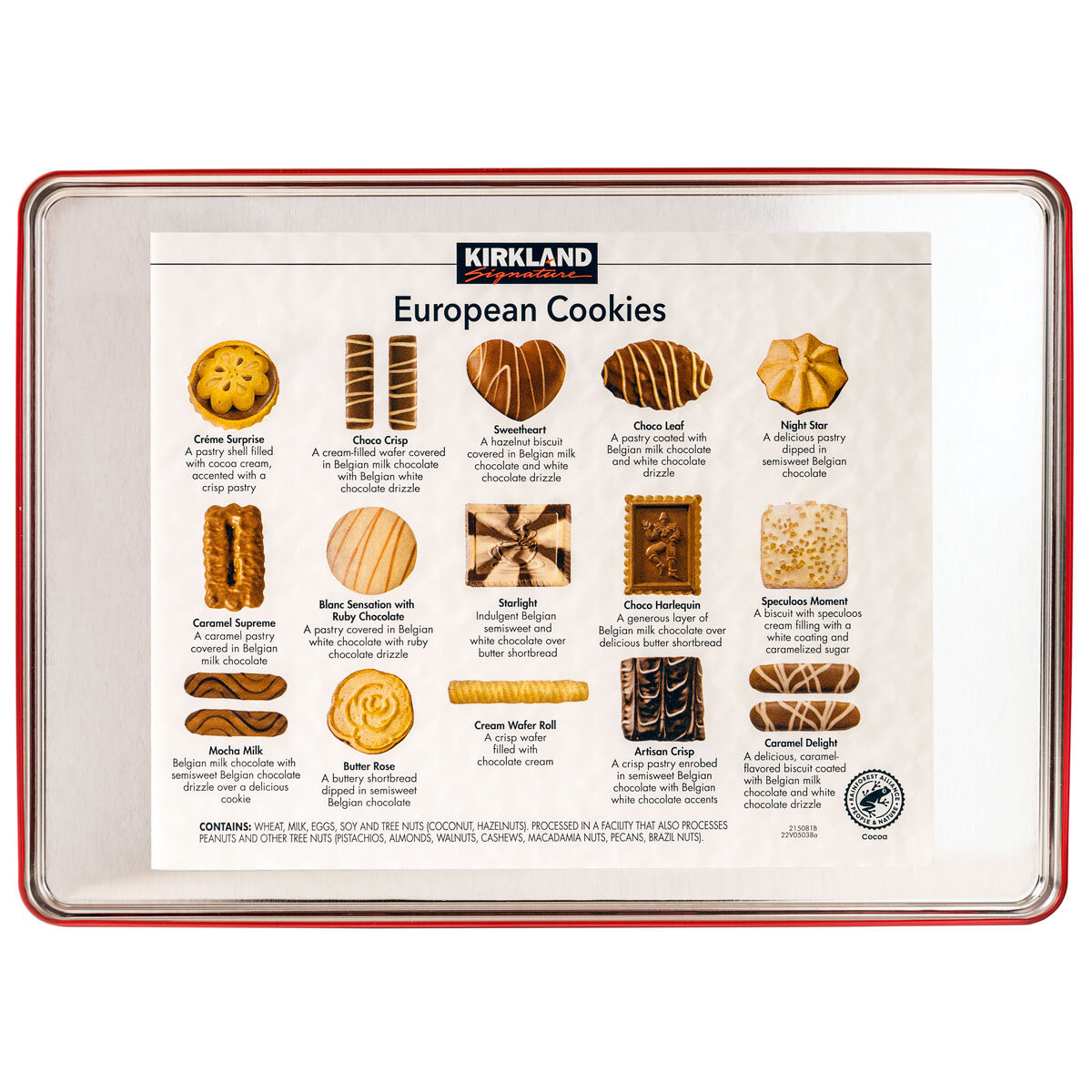 Kirkland Signature European Cookies with Belgian Chocolate, 1.4kg