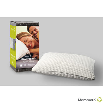 Mammoth Honeycomb Hybrid Slim Pillow 48 x 74cm