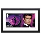 James bond Framed Stamp