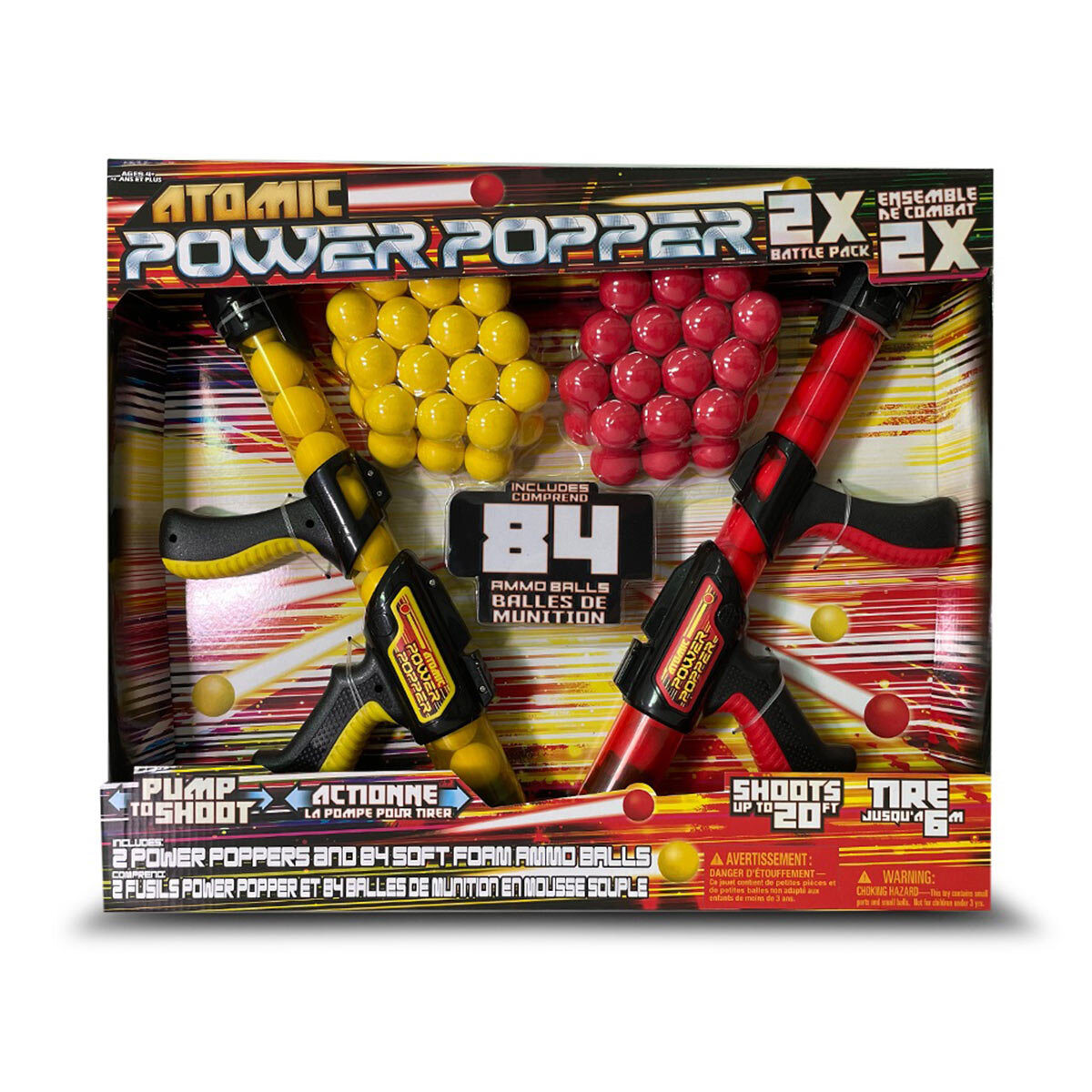 Buy Atomic Power Popper 2 Blaster Battle Pack Overview Image at Costco.co.uk
