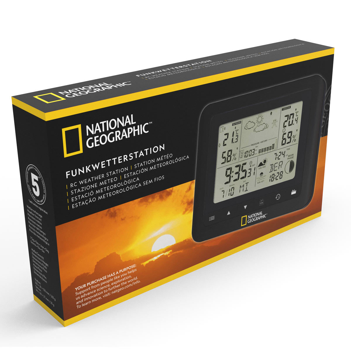 National geographic weather station packaging