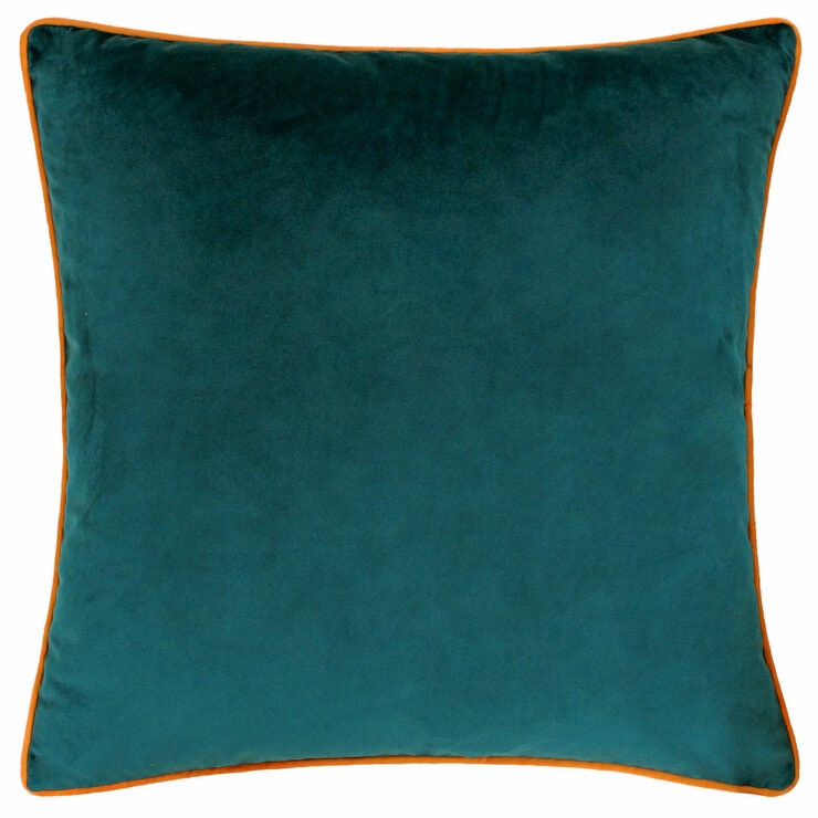 Furn Meridian Blue Velvet Feather Fill Cushion, 55 x 55 cm