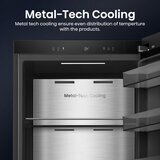 Hisense RL5K370GSFC KitchenFit Upright Fridge, C Rated in Black Steel