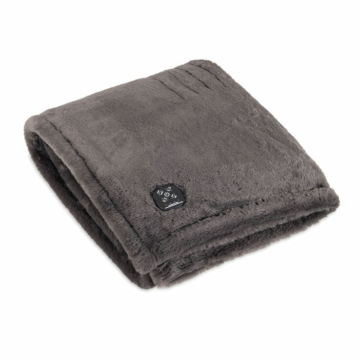 Berkshire Heated Throw Dual Plug in Grey