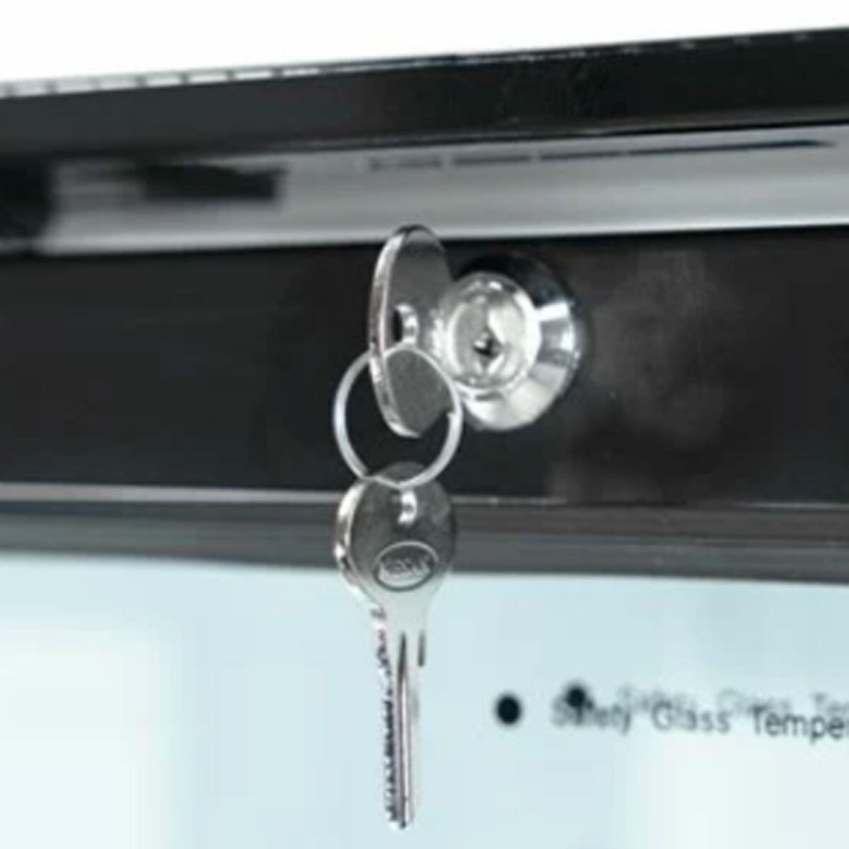 Contender RUG047 783L Commercial Hinged Double Glass Door Fridge, E Rated in White