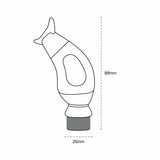 Studio image of the dimensions of the boot buddy