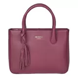 Osprey London Coast Leather Women's Grab Handbag, Grape