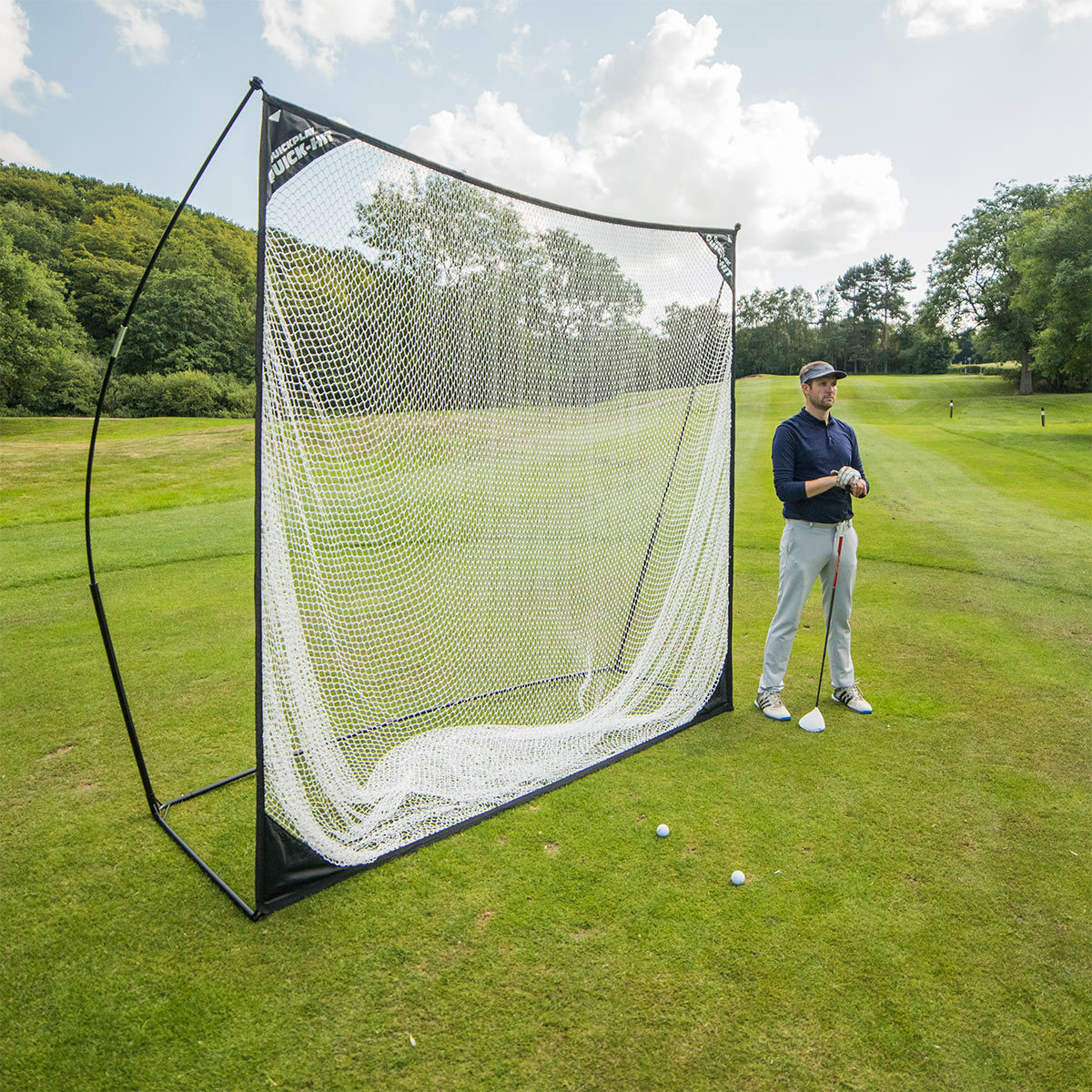 QUICKPLAY Quick-Hit 8 x 8ft (2.4 x 2.4M) Practice Net