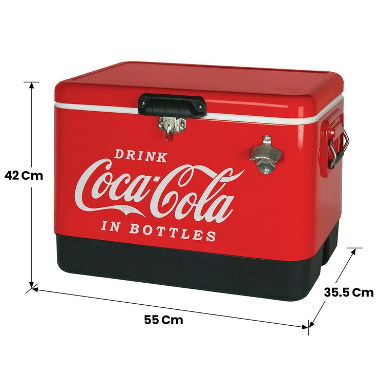 Coca-Cola Ice Chest Cooler with Bottle Opener