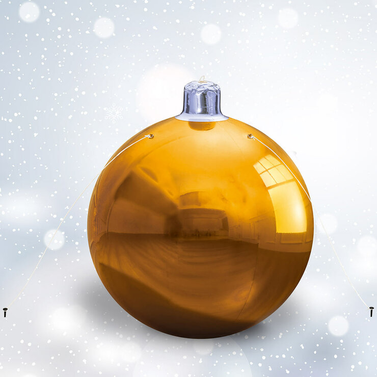 5ft Shiny Golden Inflatable ornament