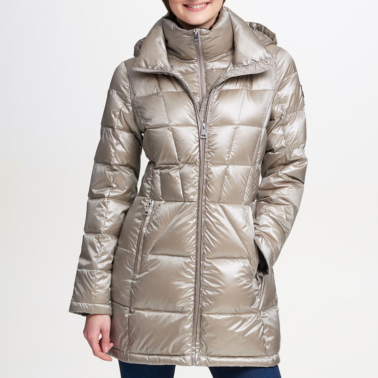 Andrew Marc Women's Long Packable Jacket in Thistle Costco UK
