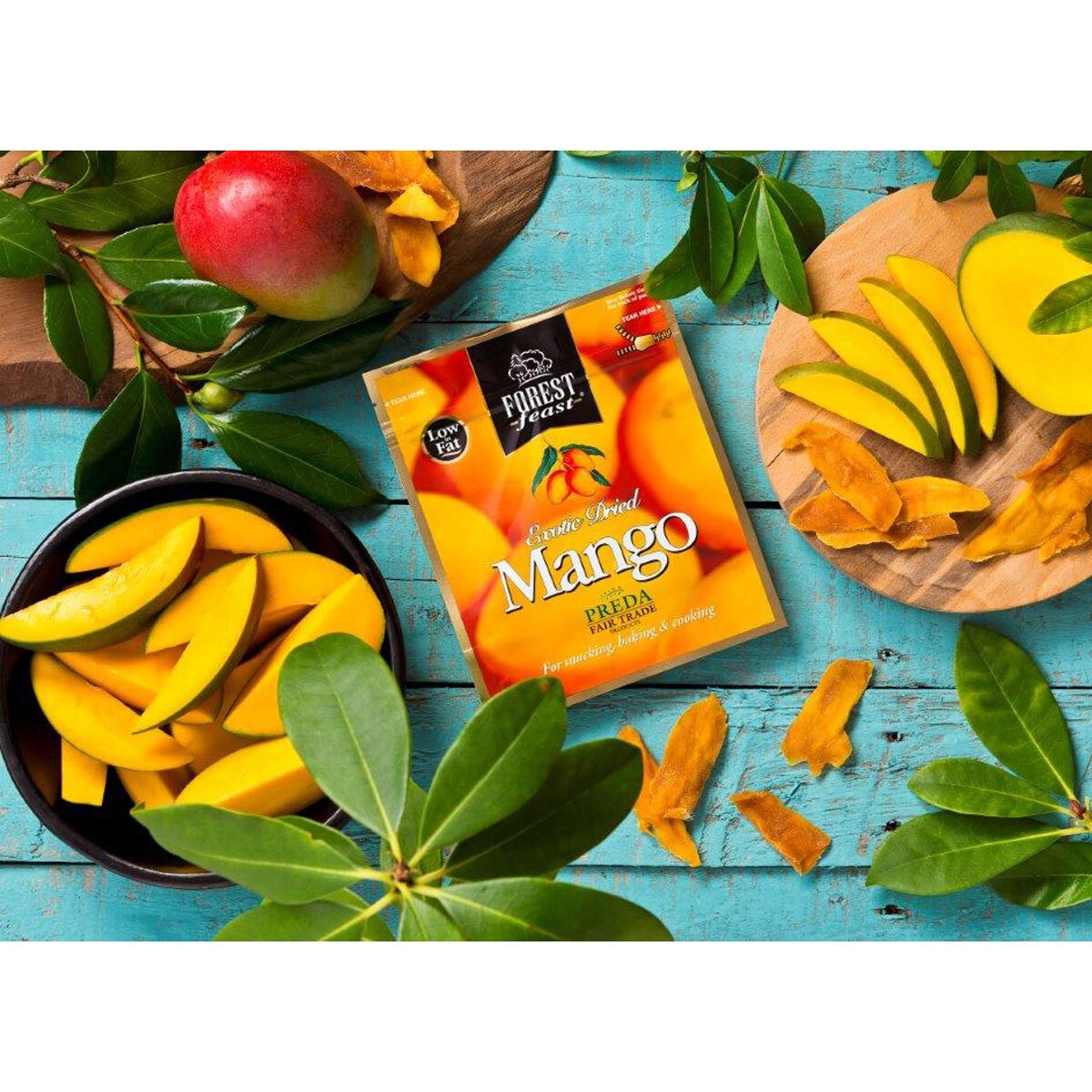 Sliced Mango on a Table