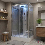 Insignia Diamond 1150 x 850mm Rectangular Steam Shower with Chrome Frame