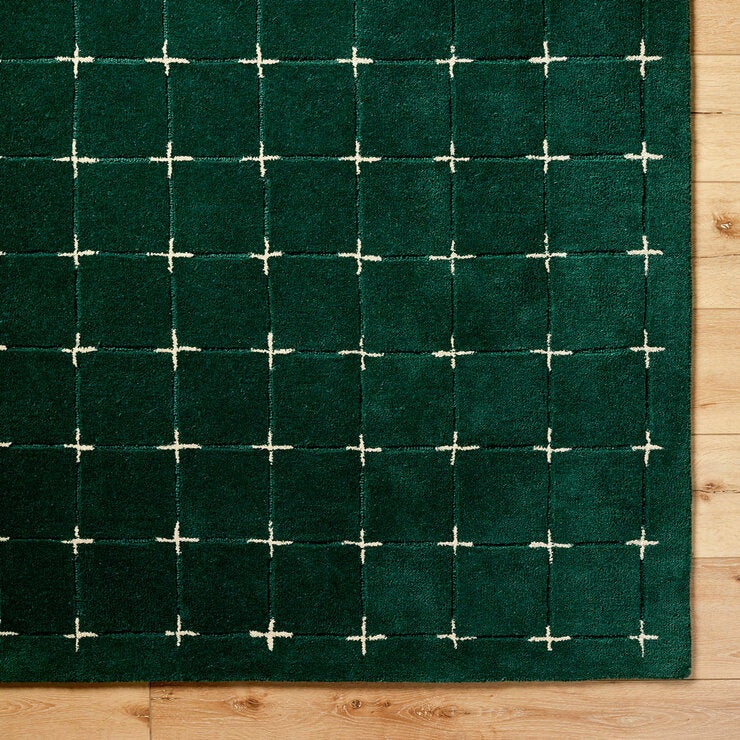 Livabliss Brook Green Wool Rug, In 2 Sizes Livabliss Brook Green Wool Rug, In 2 Sizes