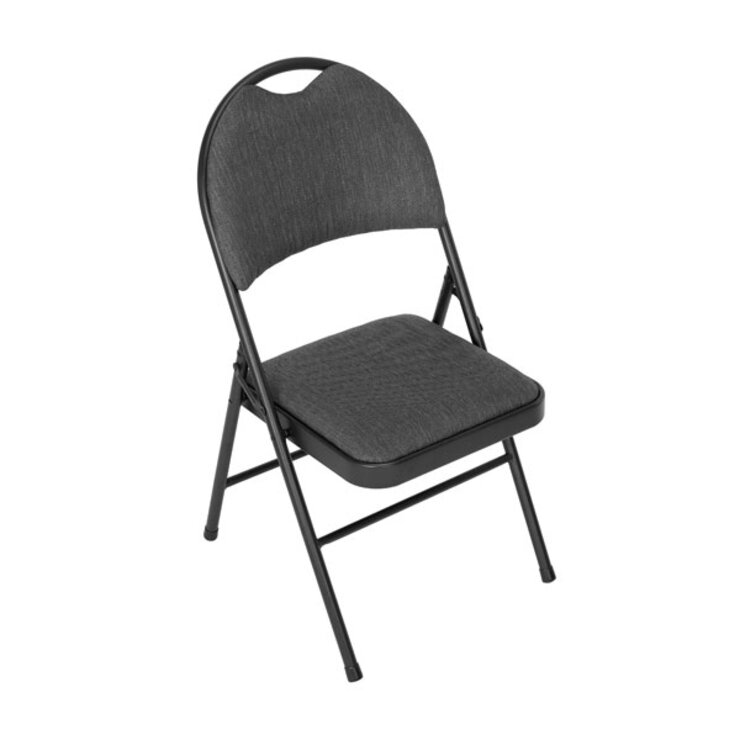 Star Elite High Back Padded Fabric Folding Chairs, 4 Pack