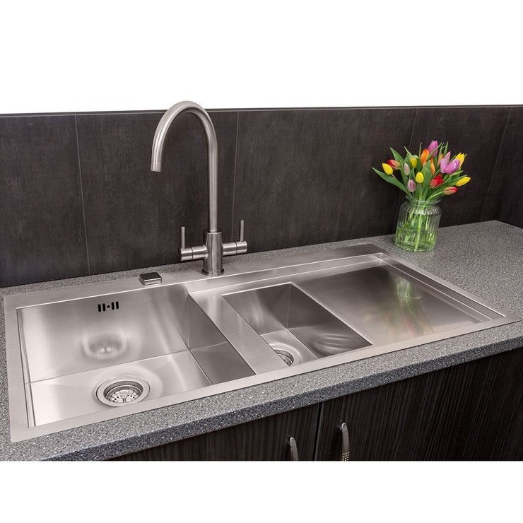 Reginox Ontario 1.5 Bowl Stainless Steel Sink in 2 Styles Costco UK