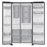 Samsung Series 6, SpaceMax RS70F64KETEU 640L Side by Side Fridge Freezer, E Rated in Silver
