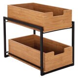Seville 2 tier sliding bin organiser