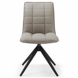 Indus Valley Skylar Large Extending Ceramic Dining Table + 6 Taupe Chairs, Seats 6-8