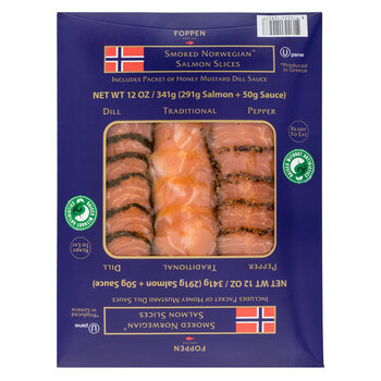 Foppen Norwegian Smoked Salmon Slices, 341g