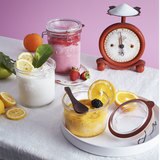 Luigi Bormioli Lock-Eat Glass Frigo Jars, 3 Piece Set with Lids