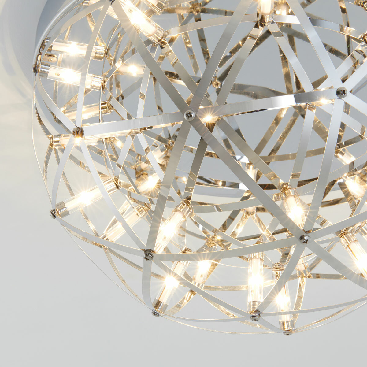 Artika Elden 13" (33cm) Flush Mount LED Light in Chrome