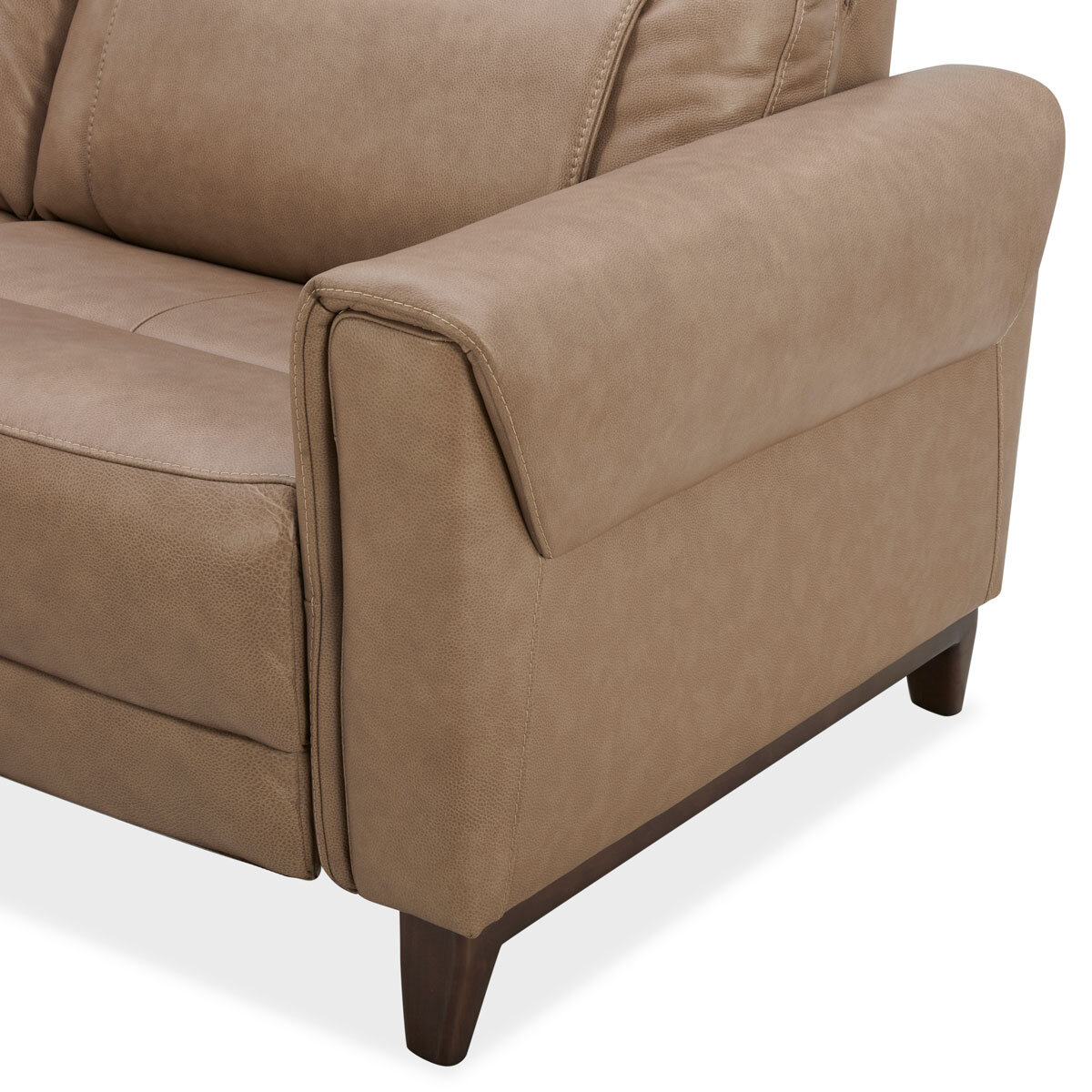 Aiden & Ivy Spencer Brown Leather Power Reclining 2 Seater Sofa