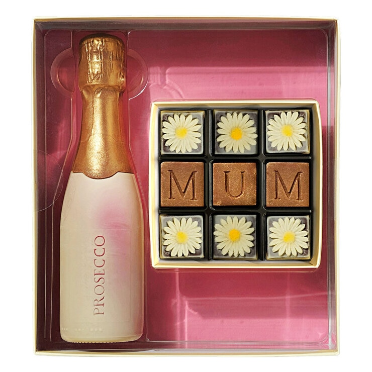 Choc on Choc Prosecco Bottle and Mum Chocolate Gift, 360g Choc on Choc Prosecco Bottle and Mum Chocolate Gift, 360g