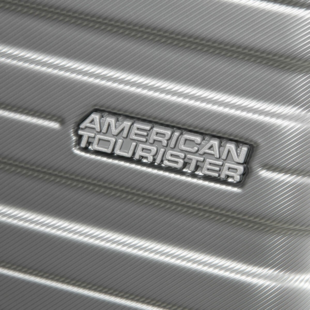 American Tourister 3pc Luggage Set Spinner Case In Silver
