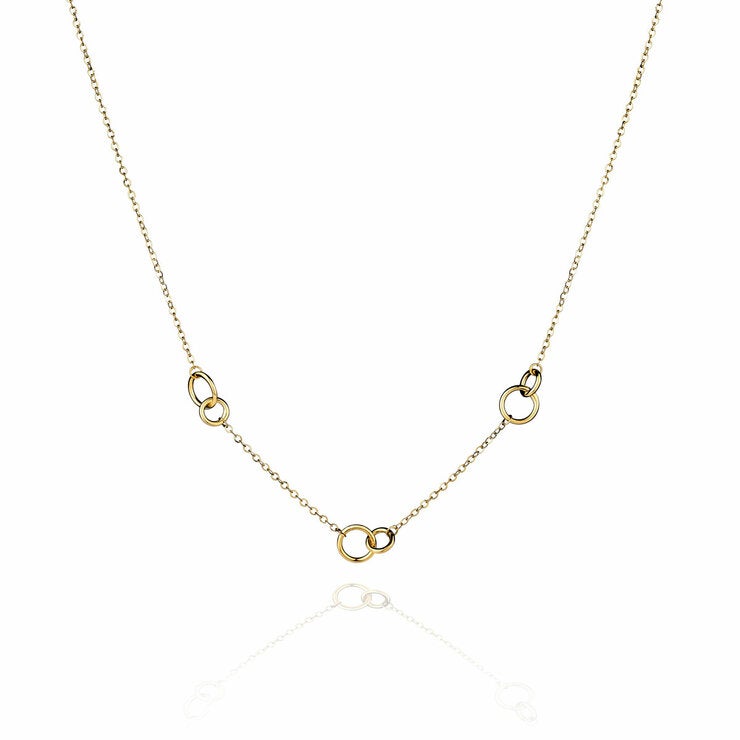 14ct Yellow Gold Love Rings Necklace 14ct Yellow Gold Love Rings Necklace