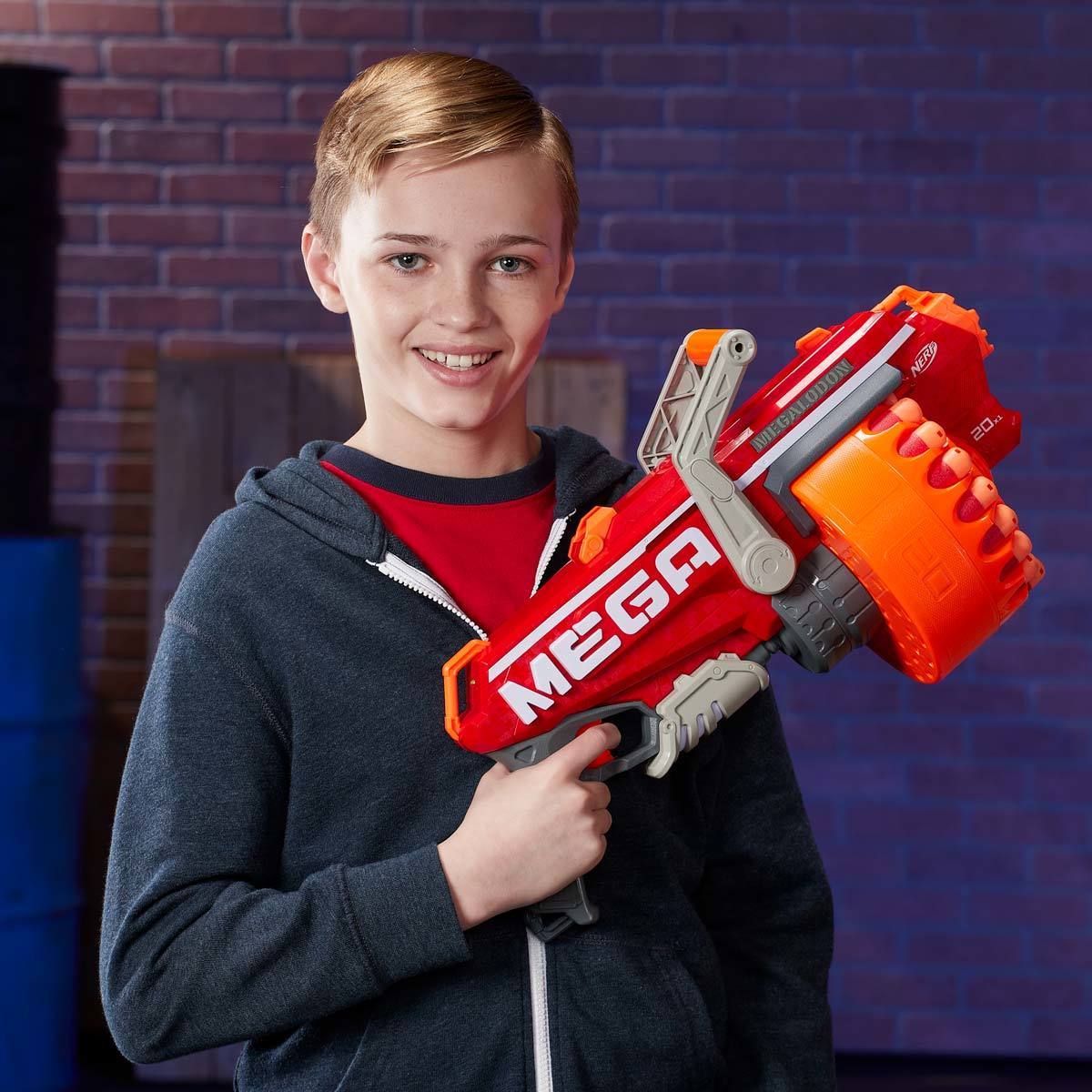 Nerf Megaladon close up lifestyle image