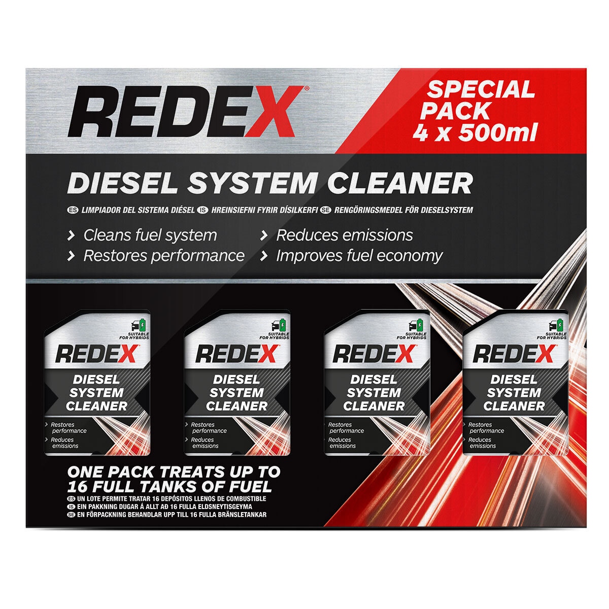 Redex Diesel System Cleaner, 500ml, 4 Pack